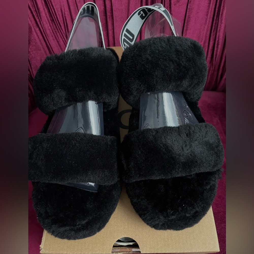 UGG Oh Yeah Slides Black Size 8 (never worn) in original box